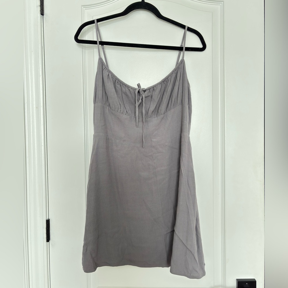 Aritzia- Sunday Best Textured Gray Dress